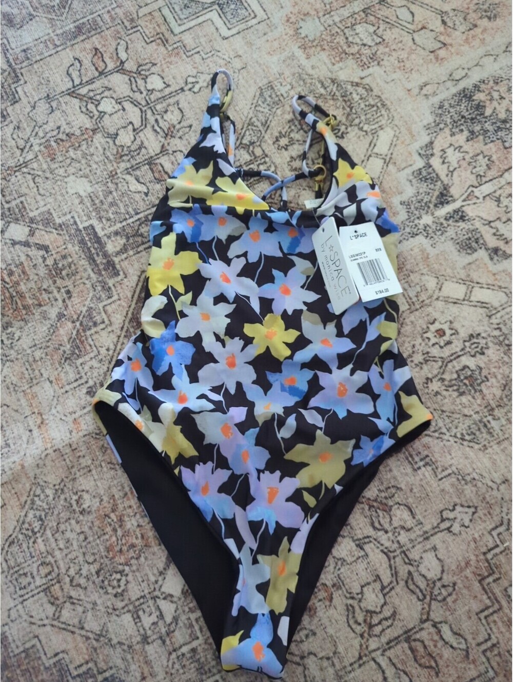 NEW Anthropologie L Space Gianna Floral Swimsuit, Small MSRP $194